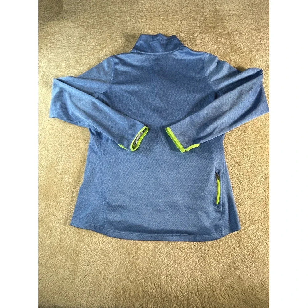 Nike Dri-FIT Full Zip Jacket Womens XL Blue Running Track Athletic Workout Zip